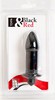Анальная пробка с вибрацией Toyfa Black&Red, черная, 11,5х2,9см