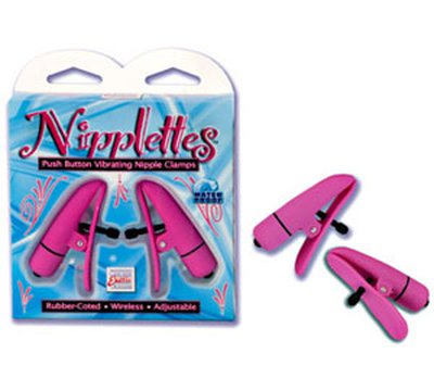 Виброзажимы для груди Nipplettes®, розовые, 7см