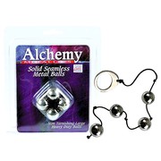 Металлические анальные шарики Alchemy Metallics™ 2х38см/185г