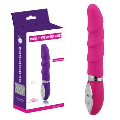 Вибратор G-вибратор Wild Flirt Dildo Vibe, силикон, 10 режимов, 18,8х3см