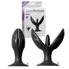 Анальная пробка Anal Fantasy Collection® (+смазки), силикон, присоска, 10,3х4-8,5см