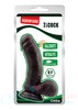Фаллос Dual Density 7' cock из Natural PVC, присоска O-ring совместима, шоколадный, 16х4,2см