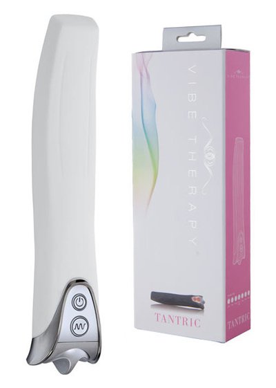 Тихий G-вибратор Vibe Therapy® Tantric, 7 режимов, белый силикон, 17,3х2,9см