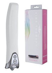 Тихий G-вибратор Vibe Therapy® Tantric, 7 режимов, белый силикон, 17,3х2,9см
