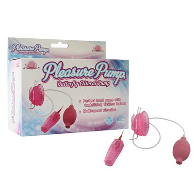 Вибропомпа для клитора Pleasure Pump-Butterfly Clitoral, розовая