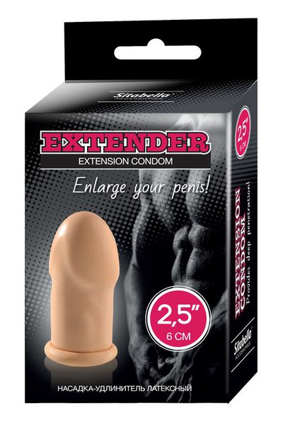 Удлиняющая насадка на половой член Extender Extension Condom, 6см