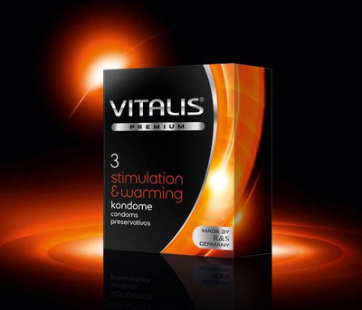 Презервативы согревающие Vitalis Premium Stimulation & warming, 3шт