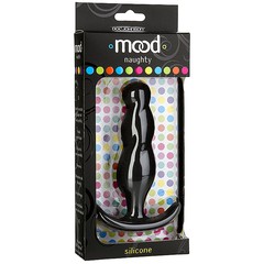 Большая анальная пробка Mood Naughty для ношения, черный  силикон, 12х3см