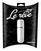 Тихая вибропуля Le Reve®, 3 реж, глянцевая белая, 6,2х1,7см