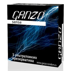 Презервативы Ganzo Sense №3 ультратонкие -1 уп