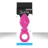Женская анальная пробка Sucre pleasures с кольцом, розовая, 11х3,7см