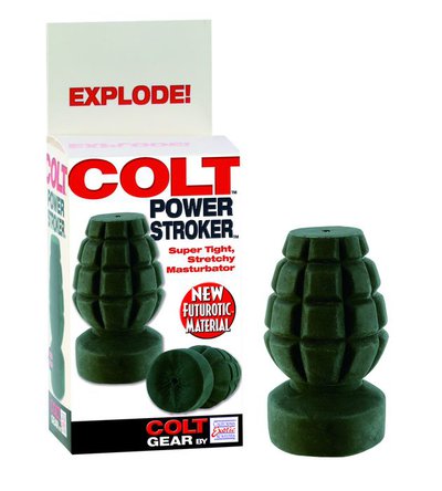 Мастурбатор Explore! Colt™ Power Stroker™ из Futurotic®, черная граната, 11х6см