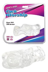 Прозрачный мастурбатор-вагина Want&Wish Cock Worship 10,6см