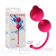 Вагинальные шарики Emotions Roxy, розовый силикон, 56г/2,6см