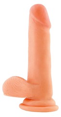 Фаллоимитатор на присоске Real Stick Elite из Soft Skin, телесный, 14см