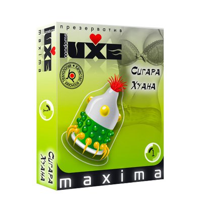 Презерватив Luxe Maxima Сигара Хуана в смазке 180х52, 1шт, годен до 12.24г