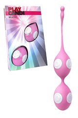 Вагинальные шарики Play Candi beanz, розовый силикон, 3,2см