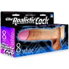 Фаллоимитатор с мошонкой The Realistic Cock 8', телесный, 22,5х4,9см