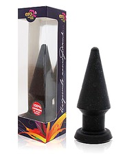 Анальная пробка Anal plug midi, черный силикон, 11х4см