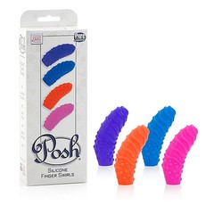 Насадки на пальцы Posh® для стимуляции клитора, силикон, 4шт/6см