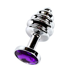 Анальная пробка Small Silver фиолетовый SM605SSilver purple