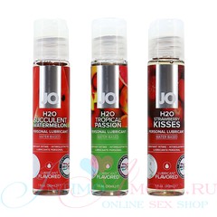 Набор JO® Flavors Tri me (H₂O Watermelon, Tropical, Strawberry) 3х30мл