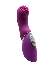 Вибратор для G-точки Her Time Desire vibe, 7 режимов, фиолетовый силикон, 16х2,5-3,7см