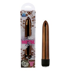 Вибратор Precious Metal Gems™ 6,75' с кристаллом, бронзовый, 17,2х3см