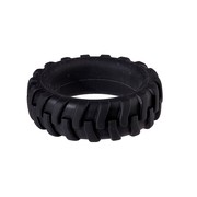 Эрекционное кольцо "шина" Menzstuff, черный силикон, ширина 1,5см, d3,2см