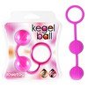 Вагинальные шарики Ben Wa Kegel ball, розовый силикон, 3см/64г