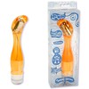 Вибратор для G-точки Lucid Dream №14 янтарный, 21,5х3,5см
