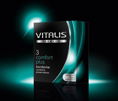 Презервативы Vitalis Premium Comfort Plus, 3шт