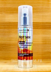 Лубрикант LoveGel-C Hot Sex с гиалуроном и имбирем, разогревающий, 55г, годен до 10.26г