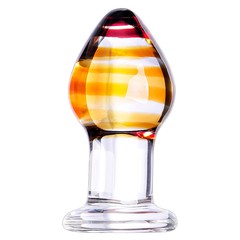 Стеклянная анальная пробка Art of glass Маленькие секреты, 8,3х4 см
