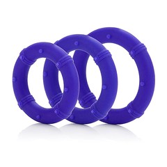 Набор Posh® Silicone Love Rings из трех эрекционных колец, фиолетовый, 3,2/3,6/4,1см