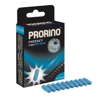 Мужской Prorino® Potency (женьшень, L-аргинин, мака, дамиана, гинко), 10капс