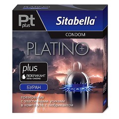 Презерватив Sitabella® с усиками Platino plus буран, 1шт