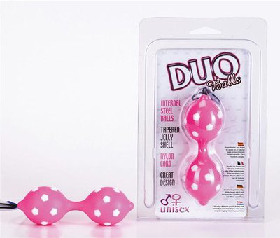 Вагинальные шарики на сцепке Duo Balls Hot Pink