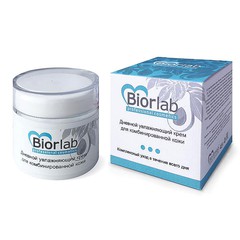 Дневной крем д/лица Biorlab, д/комбин. кожи, коллаген, гиалурон, масло авокадо, коньяк маннан, 45г