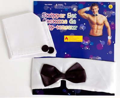 Набор джентельмена (воротник с бабочкой, манжеты), L/XL(50-52р)
