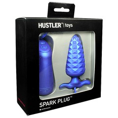 Анальная вибро-пробка Spark Plug™, 7 режимов, синяя