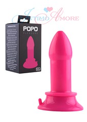 Анальная пробка Popo pleasure на присоске, розовая, 13х3,4см