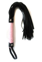 Плетка Notabu BDSM, черно-розовая