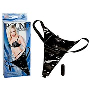 Блестящие виниловые трусики с вибрацией Bound by Diamonds™ (42-48р.)