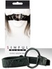 Кляп Sinful Black O-Ring, сменные кольца 4/4,5/5см