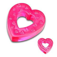 Эрекционное кольцо на п/ч, розовое сердце, d1,6х2см