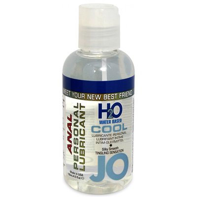 Обезболивающий анальный лубрикант JO H₂O Water Based Cool, охлаждающий, 135мл