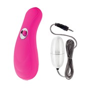 Набор массажер и яйцо Body & Soul™ 10-функций Transcend™ pink, 13,25х4,5/5,75х2,5см