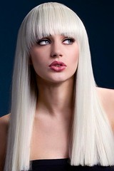 Парик Fever Alexia blonde, long blunt cut with fringe (temp до 120°C), блондинка, 48см