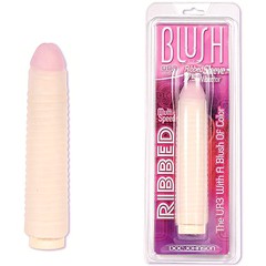 Мощный рельефный вибратор из UR3 BLUSH, 19х4см